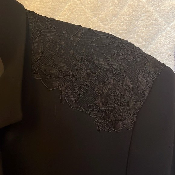 Escada Rare Vintage Black Jacket With Lace Detail - Picture 4 of 13